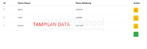 Cara-live-table-insert-update-delete-ajax