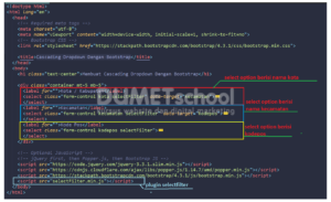 Cascading Dropdown Dengan Bootstrap