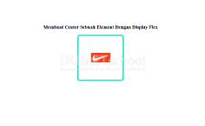 Membuat Center Sebuah Element Dengan Display Flex