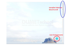 Membuat Scroll Top Dengan HTML CSS