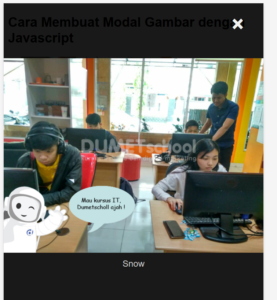 cara membuat modal gambar dengan Javascript
