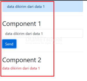 cara mengirim data dengan Bus di Vuejs