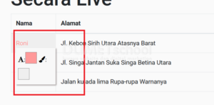 Cara Mengganti Warna Tuisan Secara Live