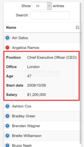 cara membuat dataTables responsive