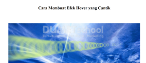 cara membuat efek hover yang cantik