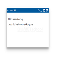 Cara Membuat tampilan panel