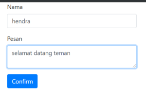 cara mengirim data dari form dengan NodeJS