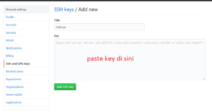 cara setting SHH Ke GitHub