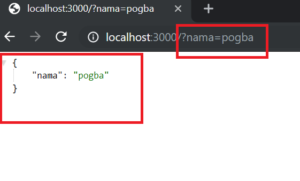 mengambil query string disebuah Rooting