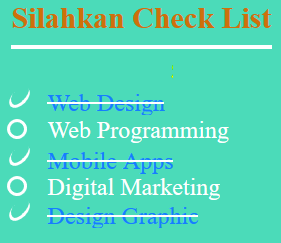 Cara Membuat Check List Menggunakan HTML CSS