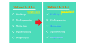Membuat Check List Dengan HTML CSS