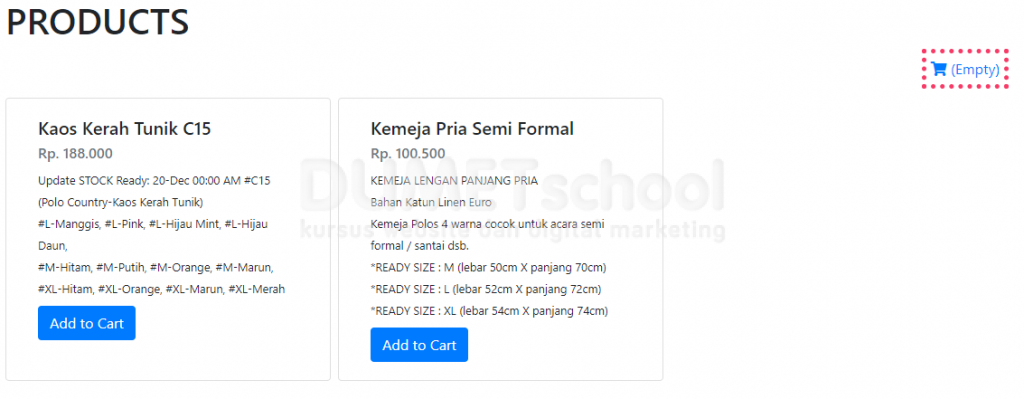 1-Membuat Shopping Cart Menggunakan PHP