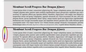 Membuat Scroll Progress Bar Dengan jQuery