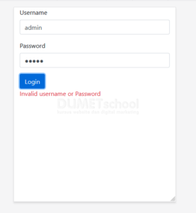 cara mempercantik tampilan error login dengan effect shake