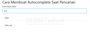 cara membuat autocomplete saat pengetikan