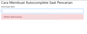 cara membuat autocomplete saat pengetikan