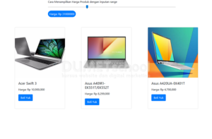 Cara Menampilkan Harga Produk dengan inputan range