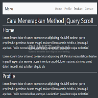 Cara Menerapkan Method jQuery Scroll