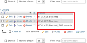 cara memasukan data dengan checkbox