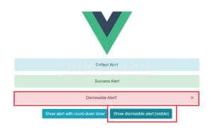 Cara Membuat Alert di Bootstrap Vue