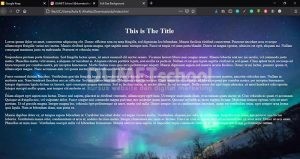 background website fullscreen